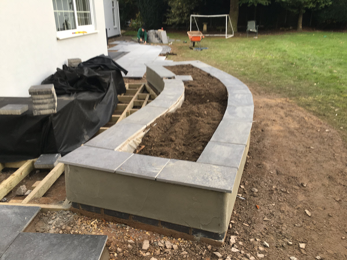 Raised Beds & Seating Area