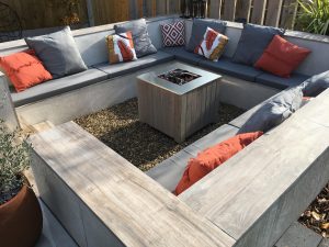 Outdoor Seating Area With Firepit